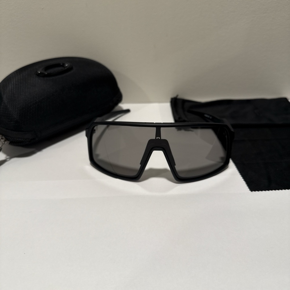 Oakley Black on Black Sutro sunglasses. Comes with case and bag